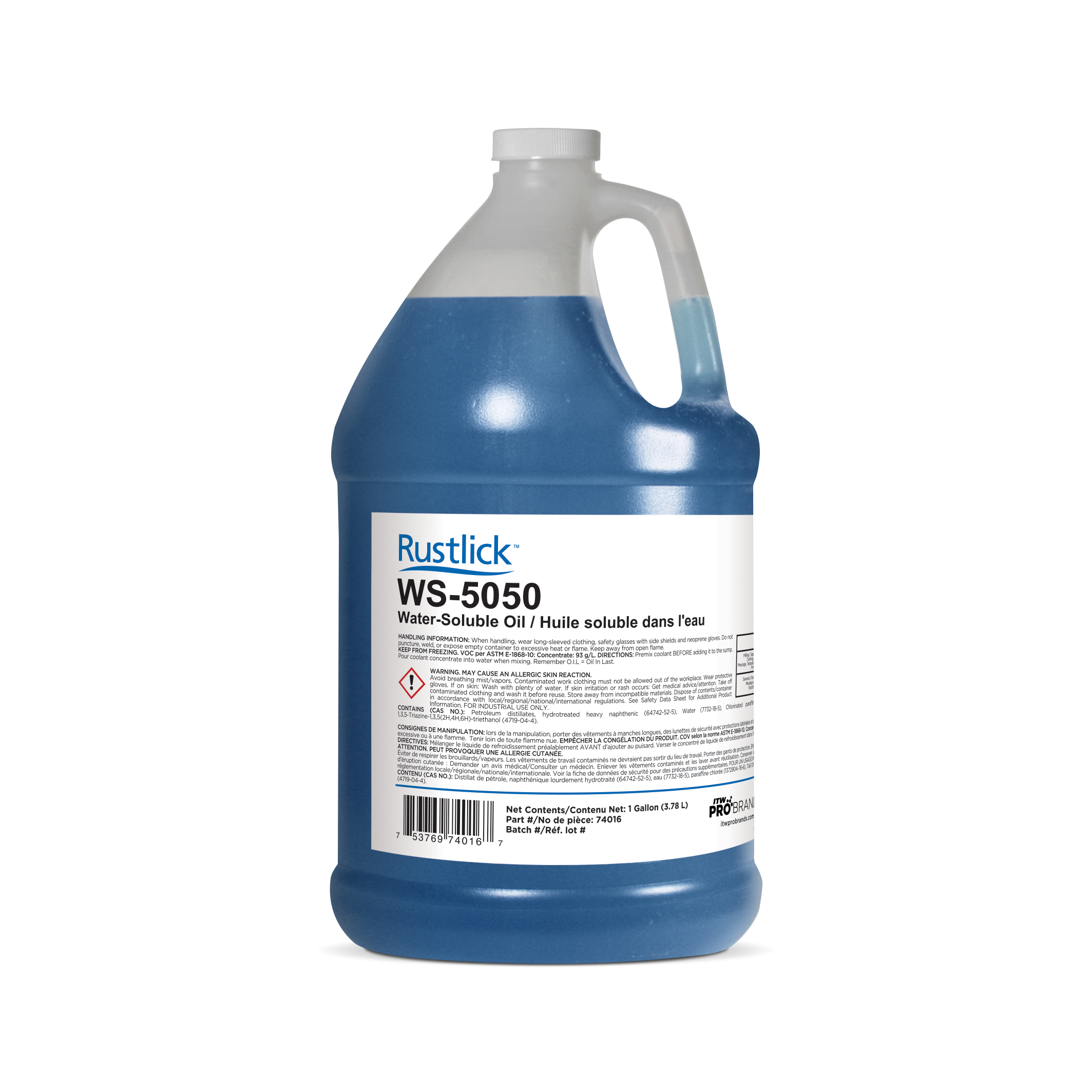 Rustlick 74056 WS-5050 Cutting and Grinding Fluid, 5 gal Pail, Characteristic, Liquid, Dark Blue - Cutting and Grinding Fluids